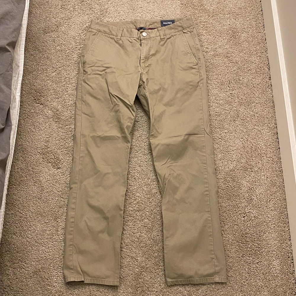 Bonobos Stretch Washed Chinos (Slim) 32x30 - Khaki